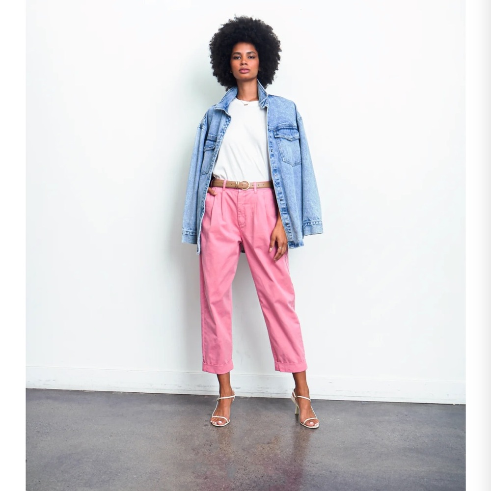 NWT Pistola KELLIN PLEATED TROUSER -
FLAMINGO